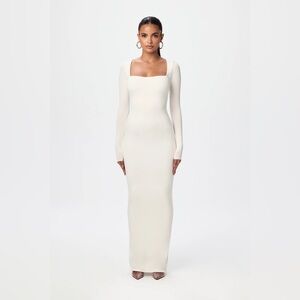 NW Square Neck Sculpt Maxi Dress